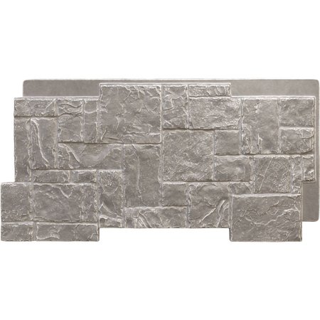 Ekena Millwork Castle Rock Stacked Stone, StoneWall Faux Stone Siding Panel PNU24X48CRGG